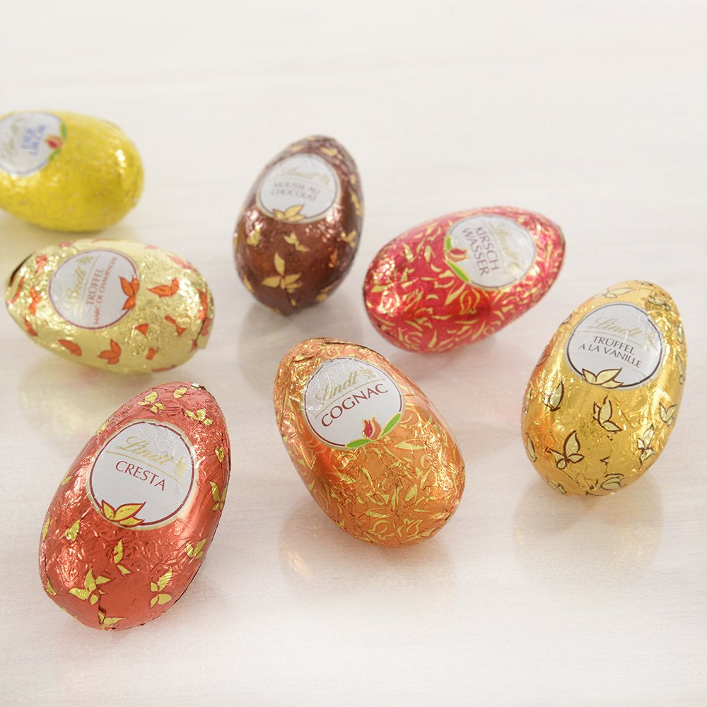 Ouă Selecție de Ciocolată | 288 g | 2 x Ouă Cresta și Trufe de Ciocolată | 3 x 90 g | Cele mai fine trufe Marc de Champagne în Ciocolată Albă | Ciocolată de Paște | Cadou de Ciocolată