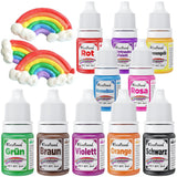 Colorant alimentar pudră – Set de 15 x 5g coloranți alimentari vibranți, coloranți alimentari foarte concentrați pentru decorarea prăjiturilor, macaroanelor, cremei de unt, gogoșilor, coptului, slime-ului – Vegan, sigur