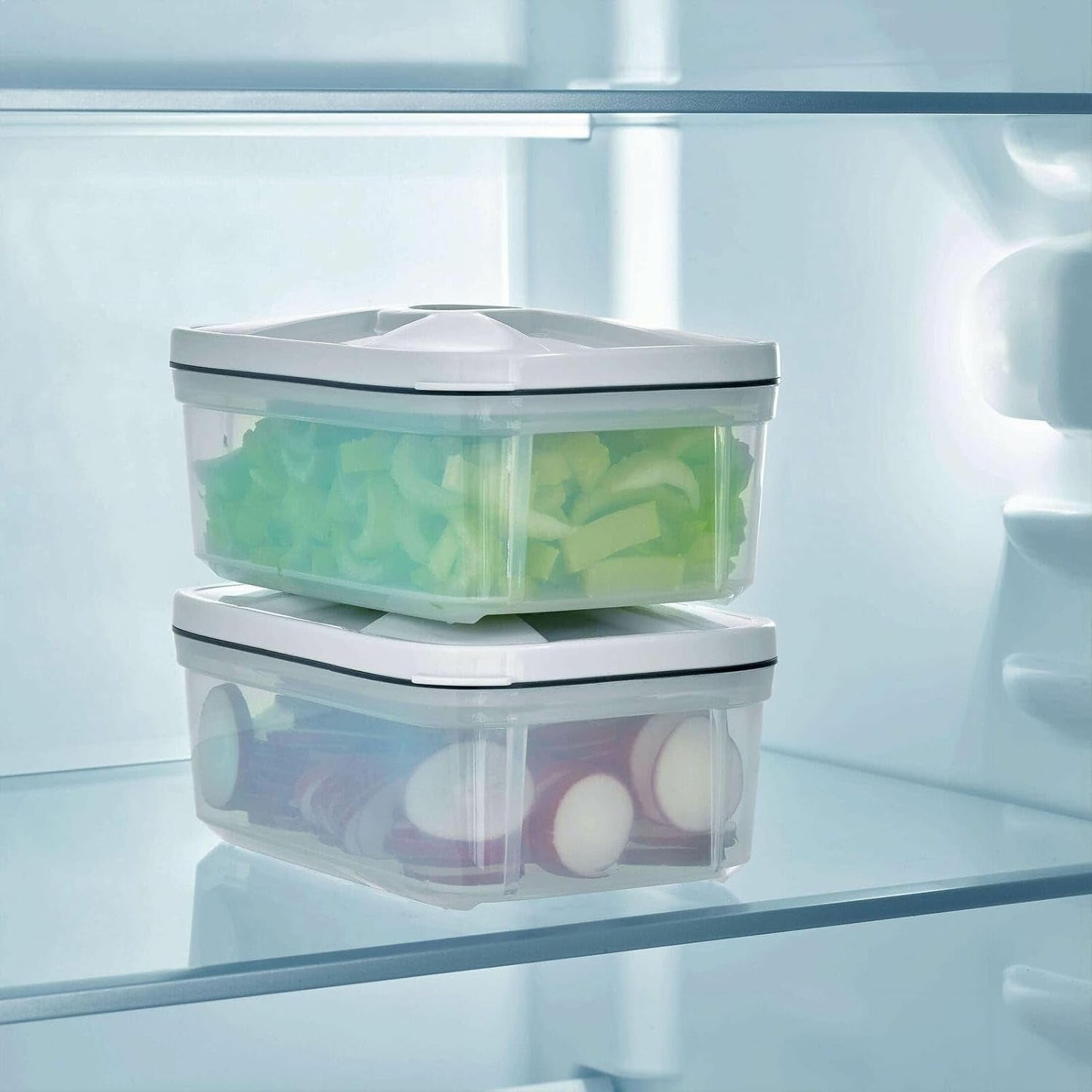 Recipient de vid SEVERIN, recipient de vid durabil cu volum de 0,75 litri per recipient, 2 seturi, transparent, plastic, aparate de bucătărie, ZB 3620 Cutii depozitare alimente Naty Shop