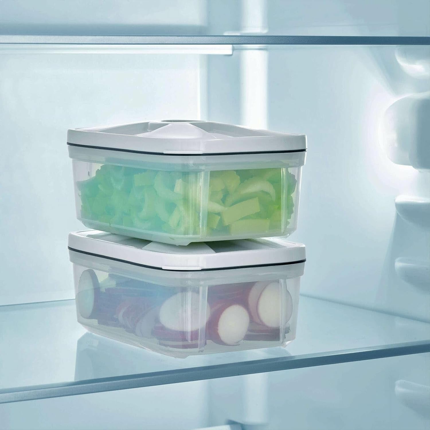 Recipient de vid SEVERIN, recipient de vid durabil cu volum de 0,75 litri per recipient, 2 seturi, transparent, plastic, aparate de bucătărie, ZB 3620 Cutii depozitare alimente Naty Shop