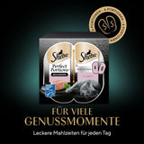 Pateu pentru pisici SHEBA Perfect PORTIONS cu somon, certificat MSC, 8 x 3 x (2 x 37,5g) = 225g (Ambalajul va fi actualizat)