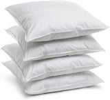 Bleu Câlin Home Collection Set de 4 perne Cliniguard Anti-Mite White 60X60 Cm Perne standard Naty Shop Set cu 4 huse de pernă