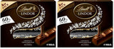 Lindt Ciocolată | Bețișoare LINDOR 60% Cacao | 100g | 4 bețișoare de ciocolată cu ciocolată neagră 60% cacao și umplutură care se topește în gură | Bețișor de ciocolată