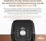 MAȘINĂ DE CAFEA TURCĂ Arzum OKKA RICH SPIN PRO (crom)