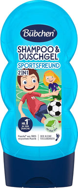 Bübchen Sportsfriend 2In1, Șampon și gel de duș, 230 ml Duș și baie Naty Shop