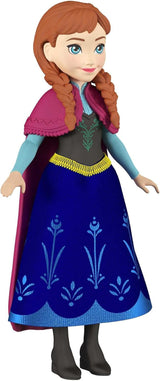 Mattel DISNEY The Ice Queen Anna & Sven - păpușă și figurină animal, inspirată de personajele animate, membre mobile, fustă și pelerină detașabile, pentru copii de la 3 ani, HLX03 Papusi Naty Shop