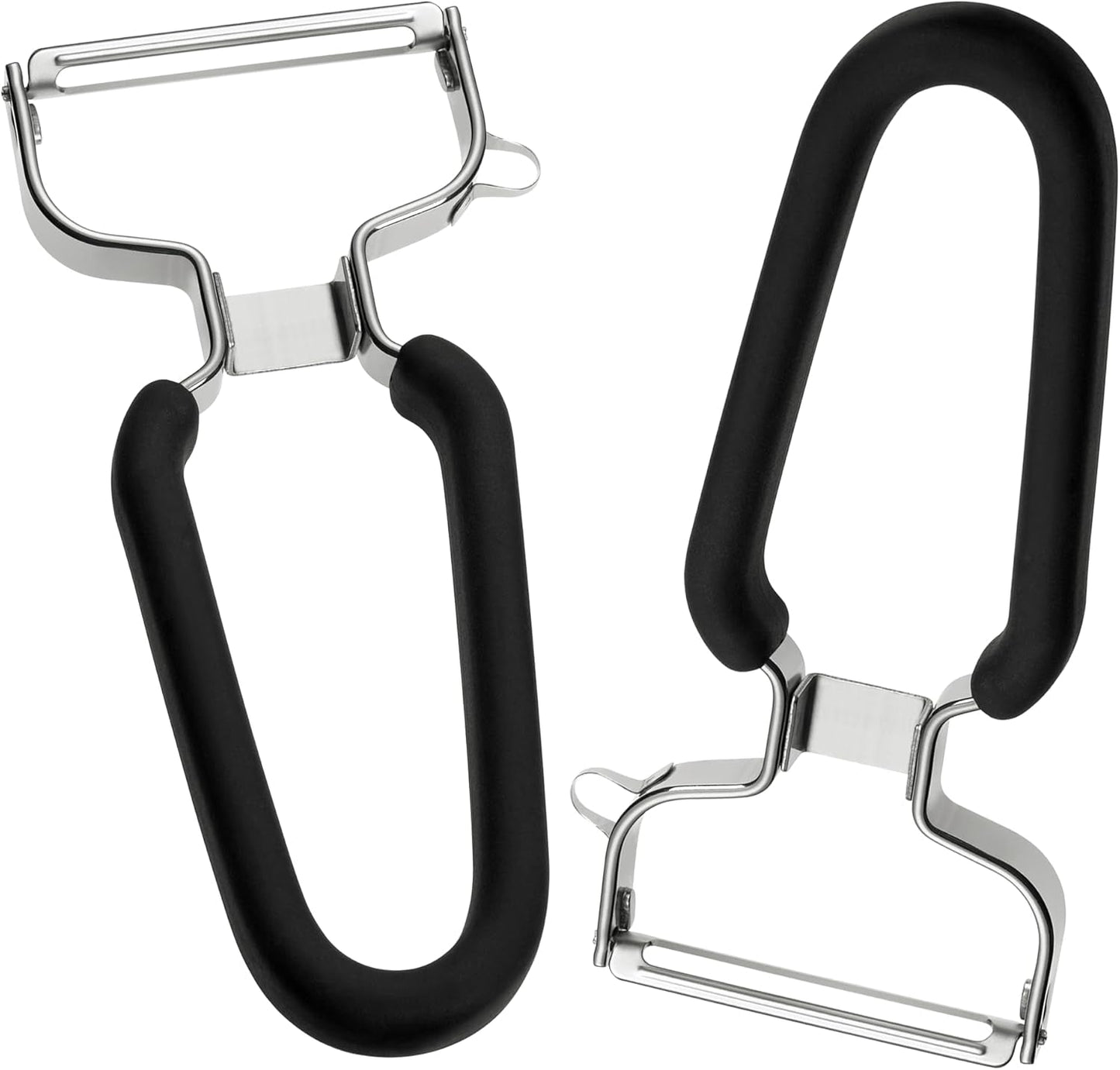 Lurch Economy Peeler, oțel inoxidabil, curățător de cartofi cu cap cu lamă mobila Peeler Naty Shop 2Er Set