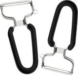 Lurch Economy Peeler, oțel inoxidabil, curățător de cartofi cu cap cu lamă mobila Peeler Naty Shop 2Er Set
