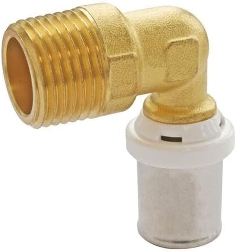 SOMATHERM PENTRU TINE - / 5711-16-15 - Țeavă de presare cu cot Ø16 multistrat - M15 / 21 (1/2 '') Conectarea unei țevi multistrat cu diametrul Ø16