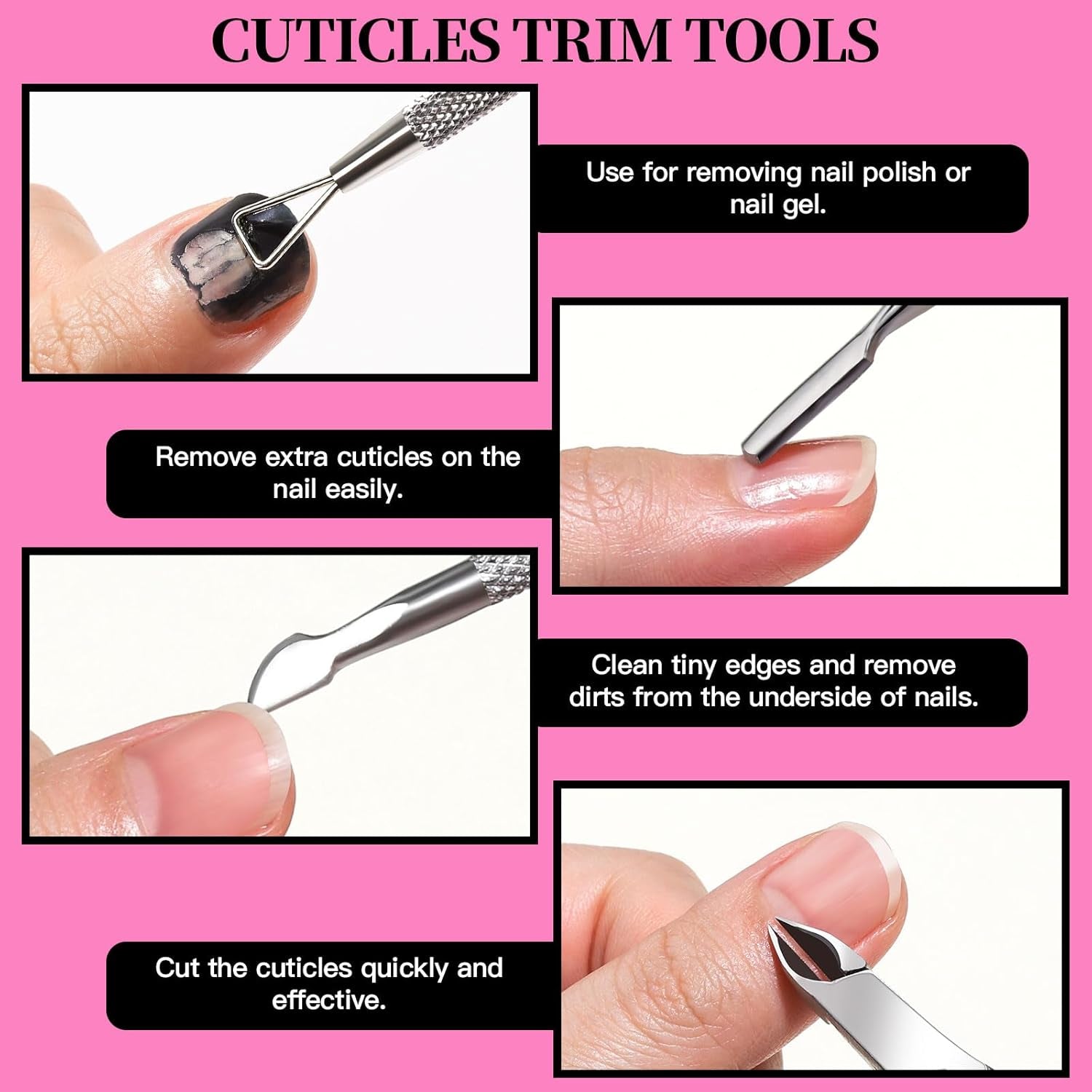 FANDAMEI Maniküre Set, Buffer Für Nägel, Nagelfeile 100/180, Nagelfeilen Für Gelnägel, Nagelhautschieber, Buffer Für Gelnägel, Feilen Für Gelnägel, Nagelzange, Nagelfeilen Set, Maniküre & Pediküre Set