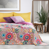 Decoking 12222 Cuvertură de pat 200X220 Cm Roz Violet Alb Colorat Antracit Cuvertură de pat Două fețe Colorat Roz Alb Violet Quilting Bibi Paturi si Cuverturi Besuche den DecoKing-Store