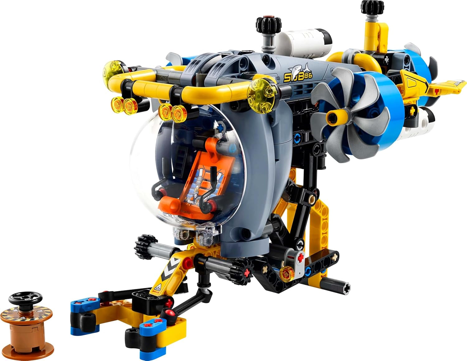 Submarin LEGO Technic Deep Sea Explorer, jucărie de construit pentru copii, băieți și fete de la 9 ani, idei creative de cadouri pentru ziua de naștere, vehicul construibil, cu elice rotative 42201 Seturi de constructie Besuche den LEGO-Store