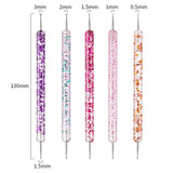31 Stück Professionelle Nagel Pinsel Set, Dual-Ended Nagelpinsel,Pinsel Für Gelnägel,Acryl Nail Art Pen,Nail Art Dotting Tools,Nail Brush Für DIY Nagelkunst Salon Design