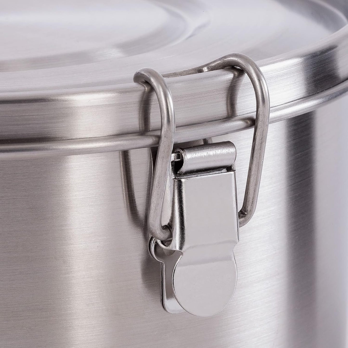 Tatonka Food Bowl - Recipient / bol pentru alimente din oțel inoxidabil - Cu capac, cleme de fixare și scalare a volumului - 0,5L / 0,75L / 1L volum Cutii depozitare alimente Naty Shop