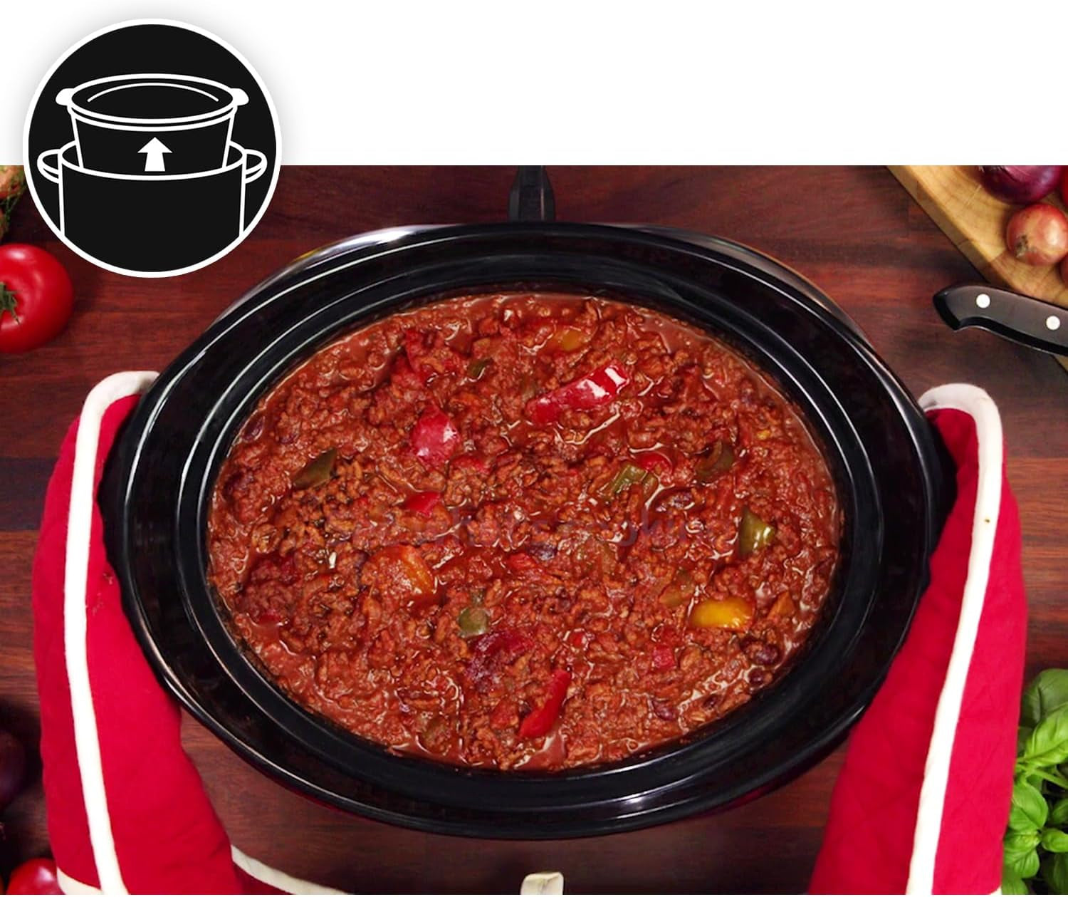 Crockpot, Slow cooker electronic, 5.7 L (5-6 persoane) Slow Cooker Naty Shop