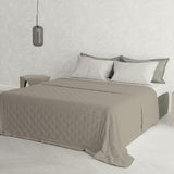 Lenjerie de pat italiană cuvertură de vară CHIC, microfibră, DOUBLE 250X250Cm, maro Plapumi si pilote Naty Shop