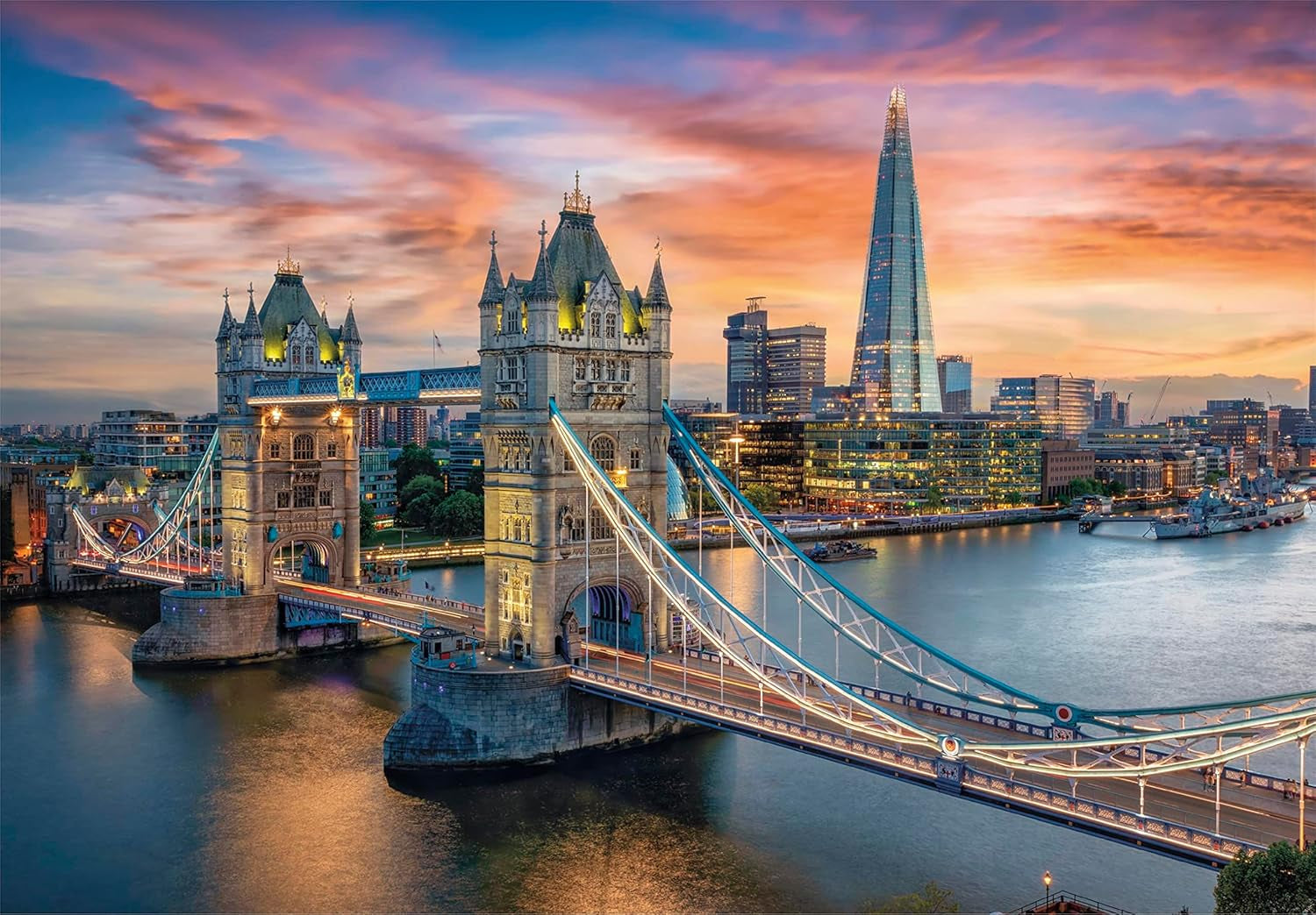 Clementoni - 31694 Collection - London Twilight, Puzzle 1500 Piese Pentru Adulți Și Copii 10 Ani, Joc De Abilitate Pentru Întreaga Familie Puzzle Naty Shop