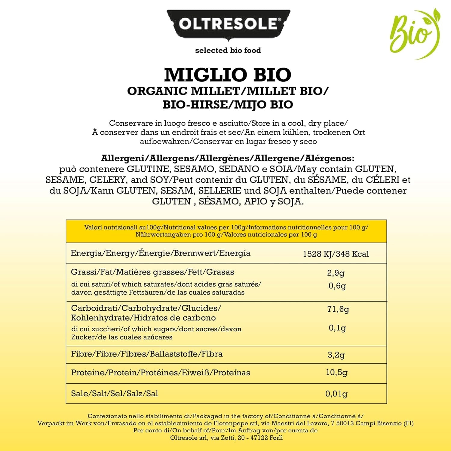 Mei organic 1 kg, boabe organice bogate în fibre și minerale, boabe de mei galben pentru consum, pachet ideal pentru familie