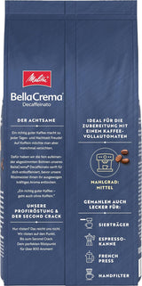 Boabe de cafea Melitta BellaCrema La Crema 1kg și boabe de cafea decofeinizate BellaCrema Decaffeinato 1kg