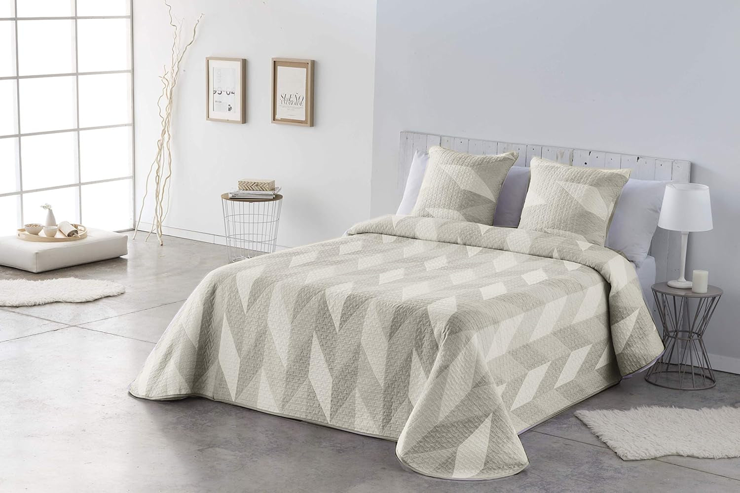VIALMAN Sofia 30 Bouti Plapumă ușoară pentru pat dublu | dimensiune plapumă 250 X 270 cm, gri Plapumi si pilote Naty Shop Bej 180 X 190 Cm