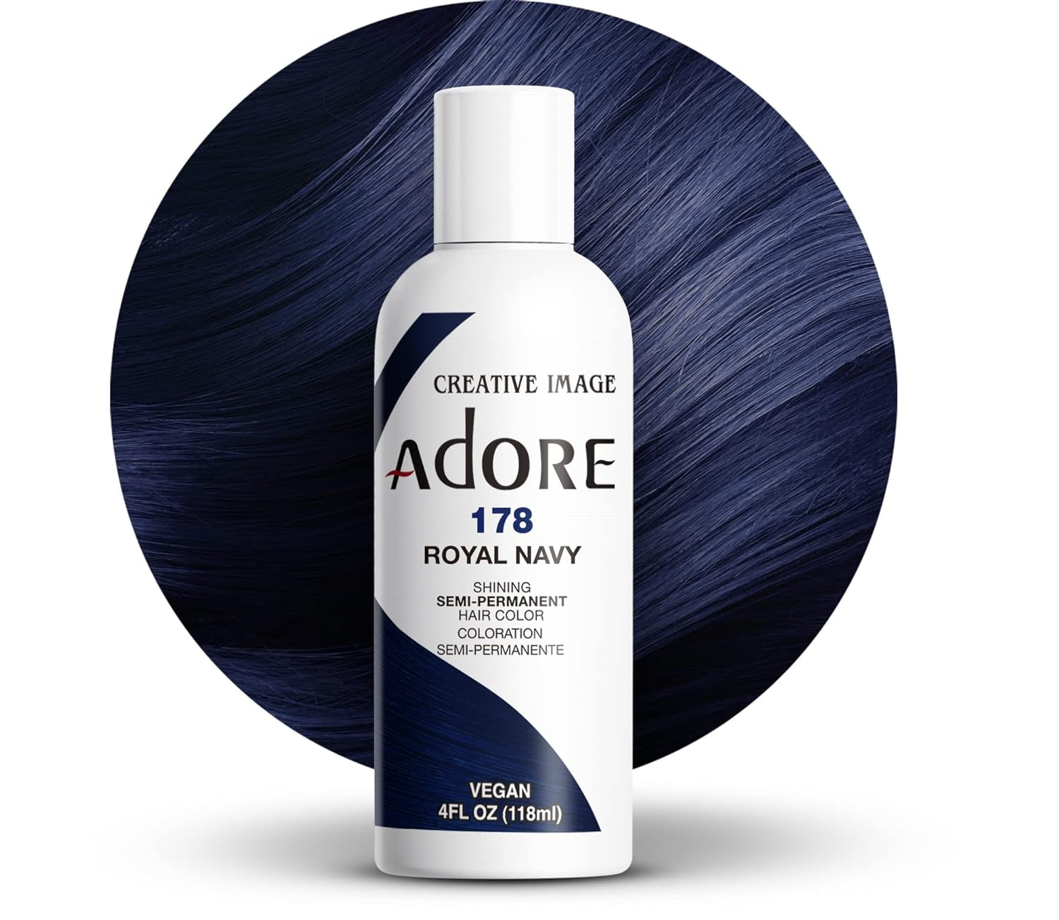 Coloure Purple Rage 4Oz , 118.3 Ml (pachet de 1) Vopsea pentru par Naty Shop 178 Marina Regală 118 Ml (1 pachet)