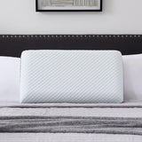 Pernă LUCID din spumă cu memorie cu gel 40x60 cm – respirabilă – efect răcoritor – husă lavabilă – pernă certificată Oeko-Tex, albă