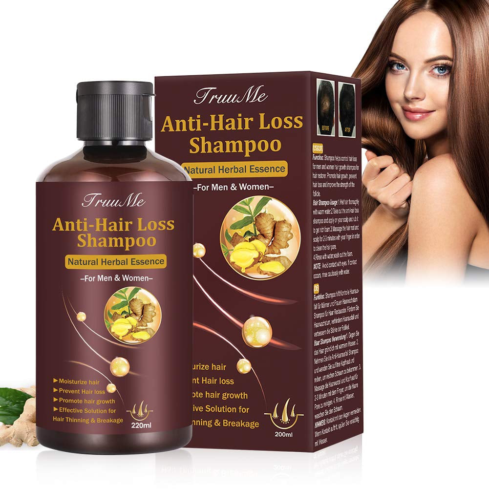 Șampon pentru creșterea părului, anti căderea părului, șampon împotriva căderii părului, șampon natural pe bază de plante pentru creșterea mai rapidă a părului, loțiune Ingrijirea parului Naty Shop Titlu implicit