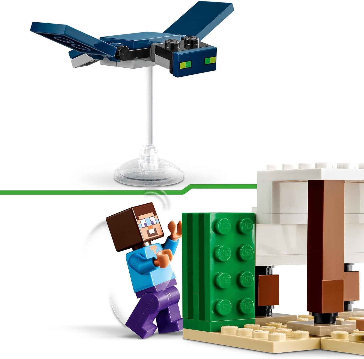 LEGO Minecraft Steve's Desert Expedition, set de joc video pentru băieți și fete, biom cu Steve, casă, figurine și jucărie Camel, cadou de gamer pentru copii de la 6 ani 21251 Seturi de constructie Besuche den LEGO-Store