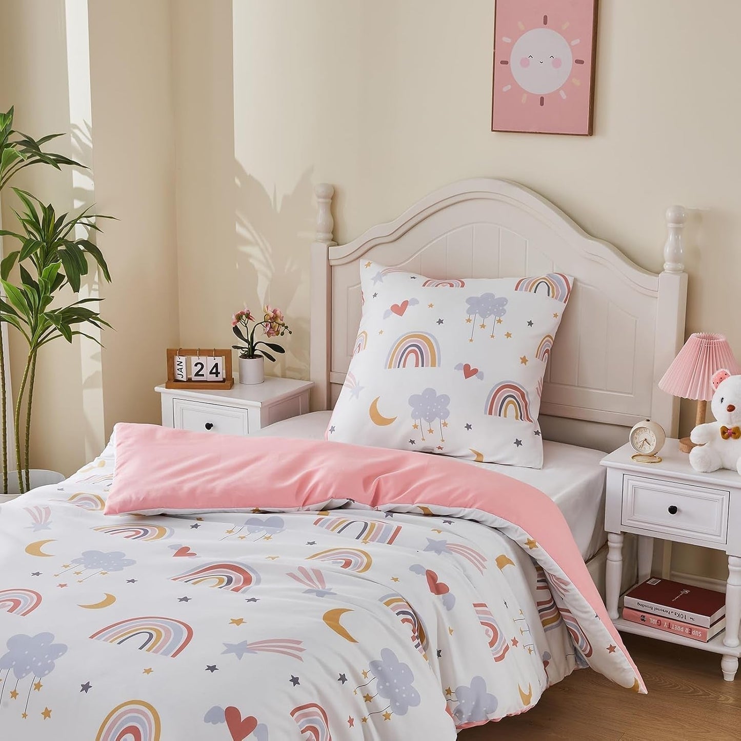 Lenjerie de pat pentru copii, Curcubeu, microfibre Lenjerie de pat - copii Naty Shop