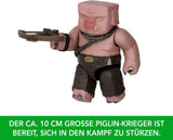 Mattel Minecraft Action Figure Set, Ghast With Fire Attack, Lights, Noise, Starter And Projectile, Piglin Warrior, Inspired By The Movie, JFB69 Action figures Naty Shop