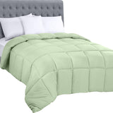 Plapumă Utopia Bedding pentru toate anotimpurile, 250 g/m², pluș, umplutură din fibre siliconizate, pat dublu, cusută în cutie (pat dublu, XL, gri deschis) Plapumi si pilote Naty Shop Glande de salvie Regina (pachet de 1)