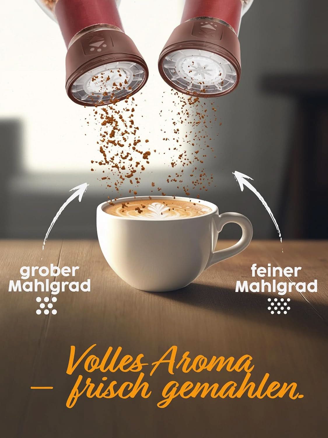Topping pentru cafea Kotanyi Cacao Kiss | Ciocolată minunată cu bucăți fine de ciocolată, pachet de 4 (4 X 63 grame) Naty Shop