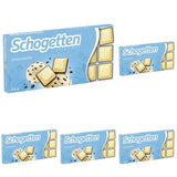 Baton de ciocolată Schogetten Stracciatella 100g, porționat individual. O încântare. Bucată cu bucată.