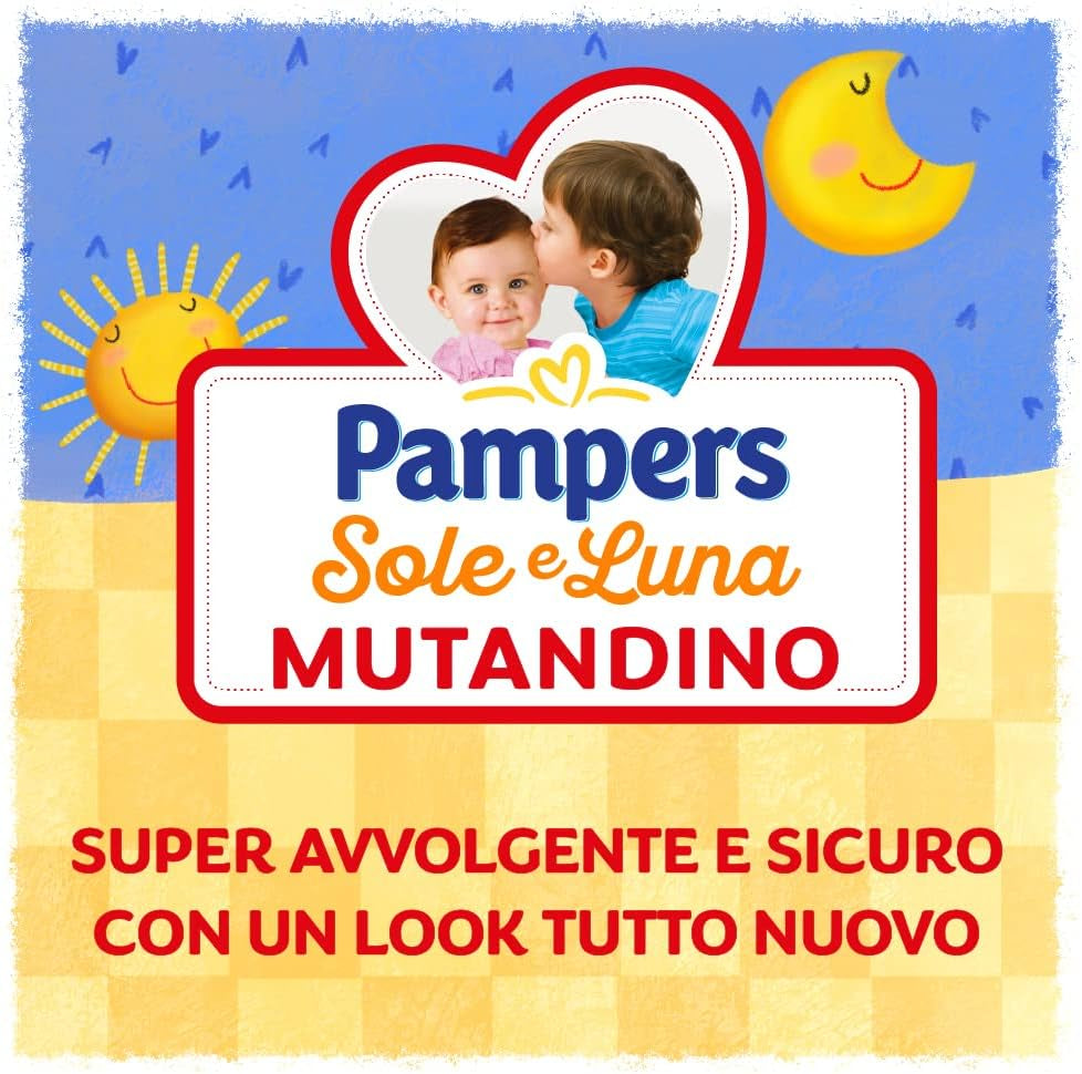 Scutec Pampers Sol e Luna Maxi, mărimea 4 (8-15 kg), 60 de scutece