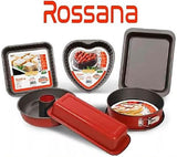 Rossana, Formă pentru budincă cu con 23 cm, acoperire antiaderentă, culoare roșu/gri, oțel inoxidabil Matrite si tavi pentru copt Naty Shop