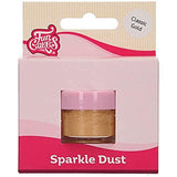 Funcakes Sparkle Dust Classic Gold: Pudră colorată strălucitoare pentru alimente, pentru decorarea torturilor, certificată Halal