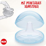 NUK scuturi pentru mameloane | Protecții pentru mameloane pentru alăptare | Protejează împotriva durerilor de sfârc | Silicon subțire | Marimea S (16Mm) | 2 bucati Accesorii Hrana si Alaptare Bebe Naty Shop