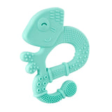 Inel de dentiție Chicco Soft&Clean șopârlă, albastru, 2M+