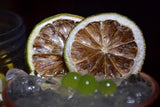 90g Lămâie verde uscată pentru cocktailuri. Fructe uscate fără zahăr pentru cocktailuri, decorațiuni, vin fiert, Crăciun, băuturi, ceai 100% natural Felii de lămâie verde uscată Produse deshidratate Naty Shop