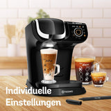 Espressor Tassimo My Way cu 2 capsule TAS6502 cu filtru de apă, peste 70 de băuturi, personalizare băuturi, varietate de cafea, preparare ușoară, 1.500 wați, negru