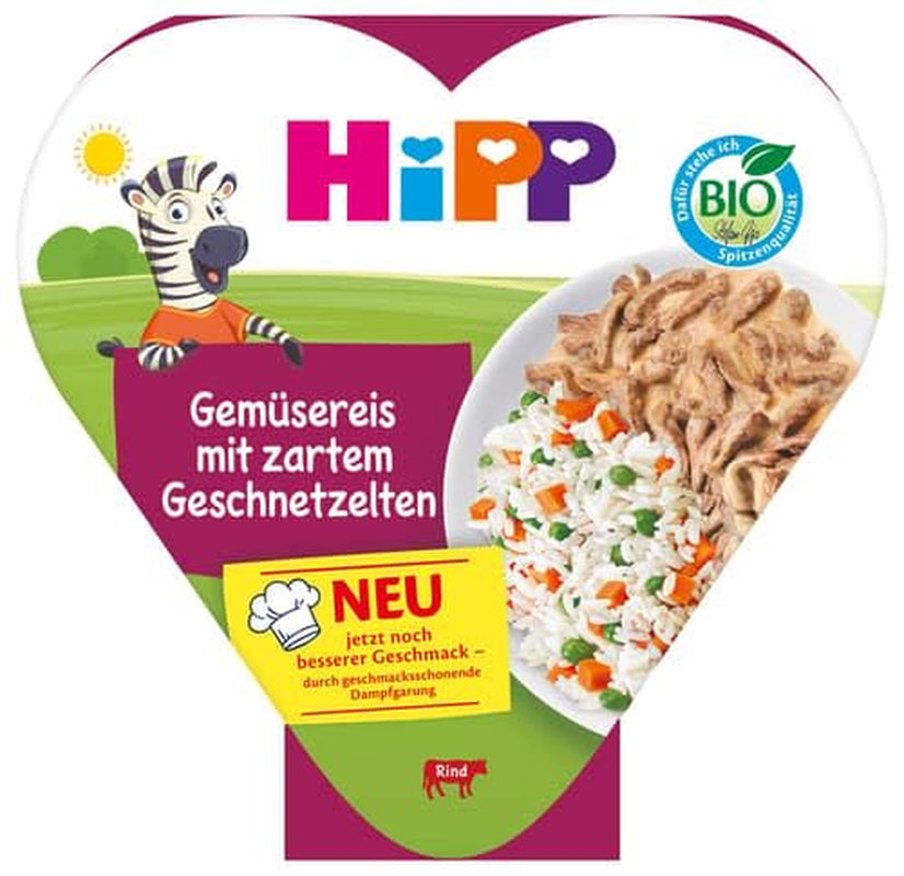 Orez cu legume și carne fragedă feliată 250g