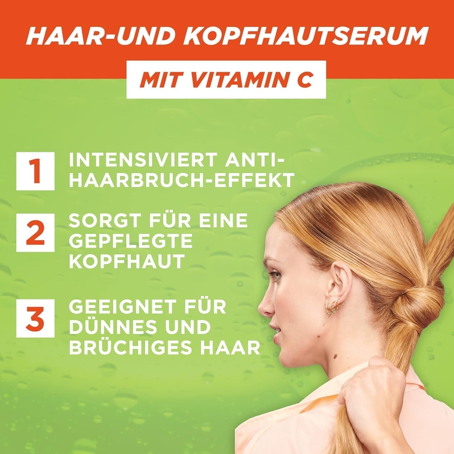 Garnier, Ser întăritor pentru păr subțire și scalp, eficient împotriva căderii părului, 2 x 125 ml Ingrijire par Garnier