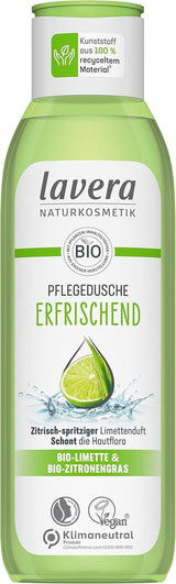 Lavera, Gel de duș răcoritor cu lămâie verde organică, 250 ml Duș și baie Naty Shop