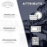 Set de veselă pentru 6 persoane - 18 piese - Set de farfurii din porțelan - Set de veselă albă - Set de bol și farfurie - Veselă modernă - Farfurii - Serviciu de masă - Set de veselă pentru 6 persoane