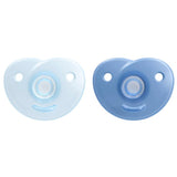 Philips AVENT Soothie – suzetă fără BPA pentru bebeluși cu vârsta cuprinsă între 0 și 6 luni, albastră/albastru deschis (model SCF099/21)