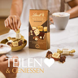 Lindt Ciocolată | Mix pentru pungă NUXOR | 103g | Cuburi cremoase de ciocolată Gianduja în trei sortimente cu alune întregi prăjite | Cadou de ciocolată