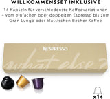Espressor cu capsule Nespresso EN167.W Citiz, pompă de înaltă presiune și control ideal al temperaturii, fără Aeroccino (spumator de lapte), funcție de economisire a energiei, 1260 W, alb-crem, 37,4 x 11,9 x 25,5 cm