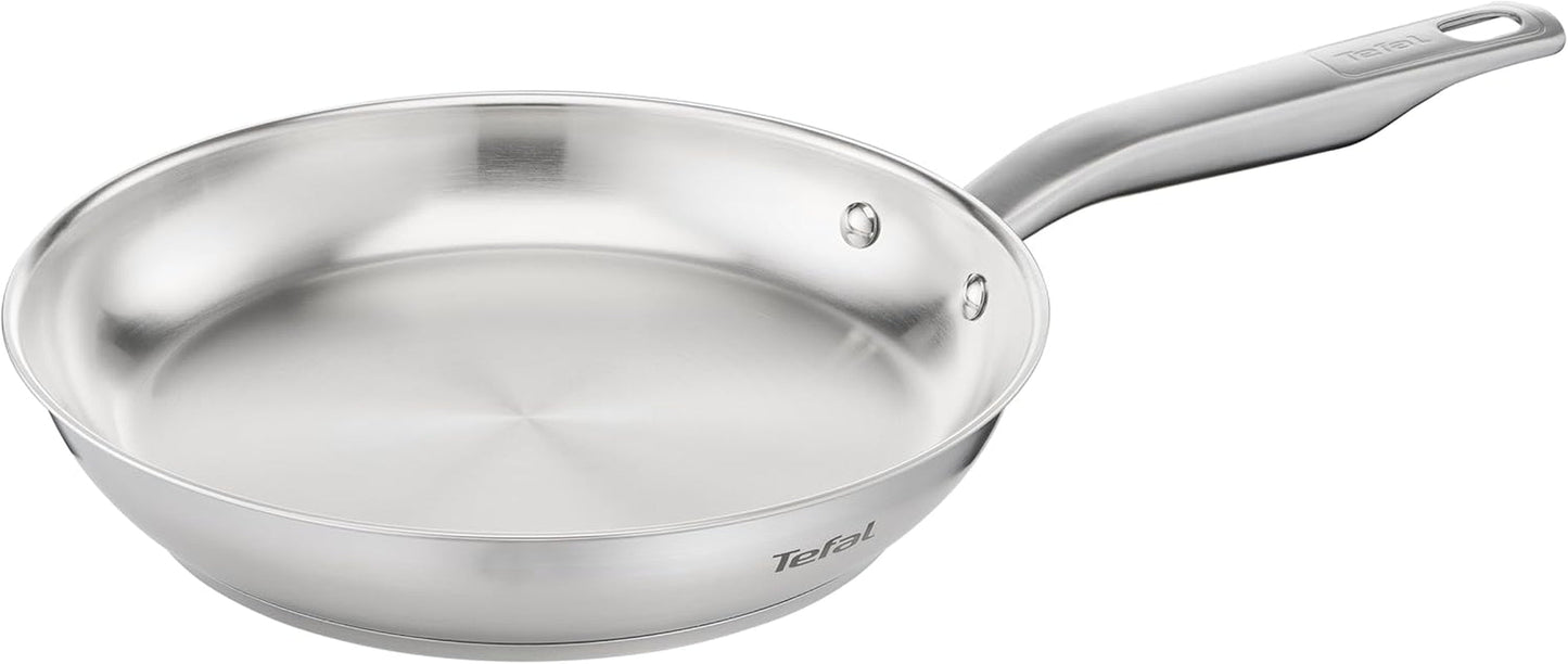 TEFAL VIRTUOSO tigaie 28 cm, Tigaie din oțel inoxidabil, inducție Oale si Tigai Naty Shop 24 Cm Fără strat de acoperire