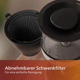 Espressor Philips cu filtru – capacitate de 1,25 litri, până la 15 cești, Boil & Brew, negru/argintiu (HD5416/60)