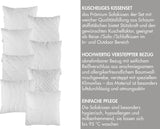 Traumnacht Pernă confortabilă ruletă, Set de 4 perne, Cu capac matlasat și umplutură din tije de spumă, 40 X 40 cm, Certificat Oeko-Tex, Produs în conformitate cu standardul de calitate german Perne standard Naty Shop